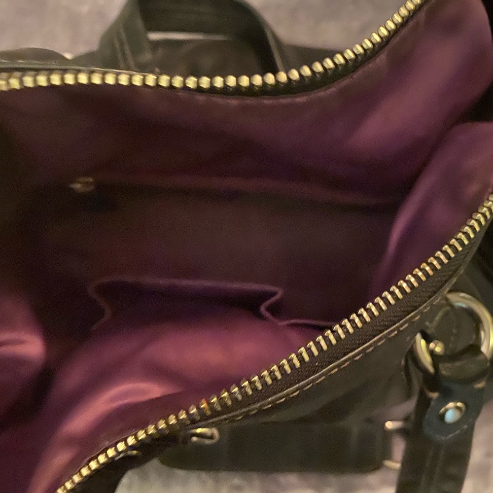 Black Leather Coach Purse.